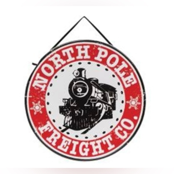 *North Pole Freight Co. Embossed Metal Sign - Picture 13 of 13